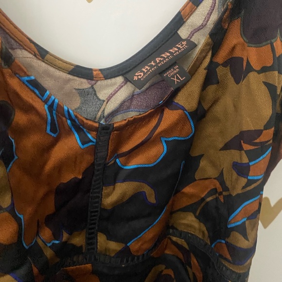 Shyanne Women’s Olive Floral Satin Cami - Picture 7 of 8